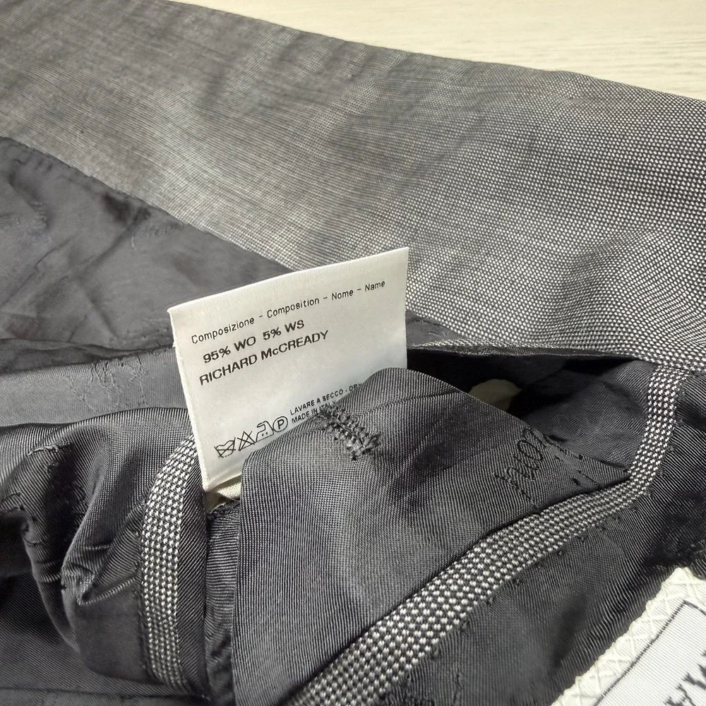 Brioni For MAUS & HOFFMAN Colonna Wool 3 Button Blazer Jacket Men's Size 44 Gray